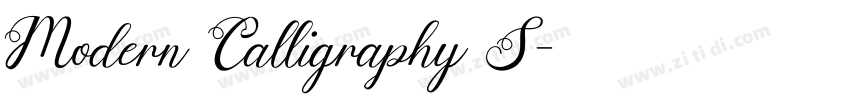 Modern Calligraphy S字体转换